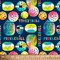 Sports Play Pickleball Digital Cotton Print Fabric| By The Yard | Sewing and Crafting | 44 inches wide